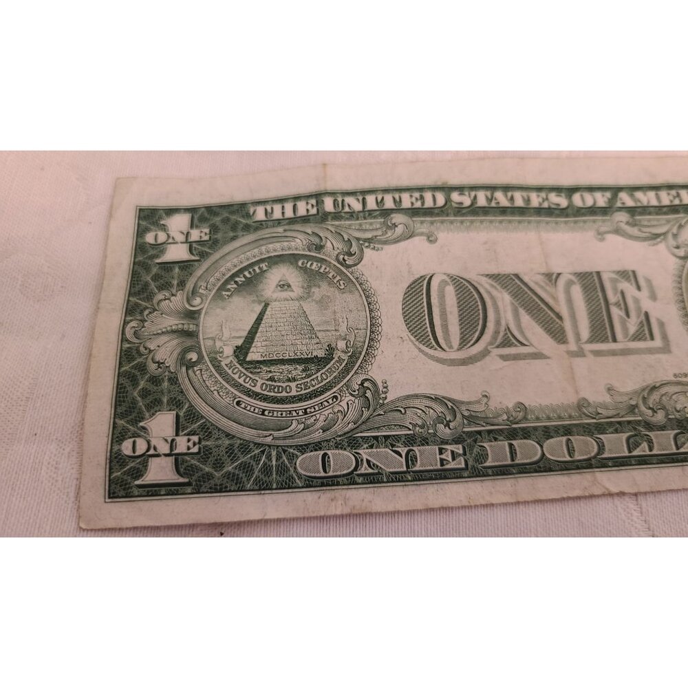 Vintage 1935E $1 Dollar Bill Silver Certificate Blue Note Circulated SHIPS FREE - Picture 8 of 9